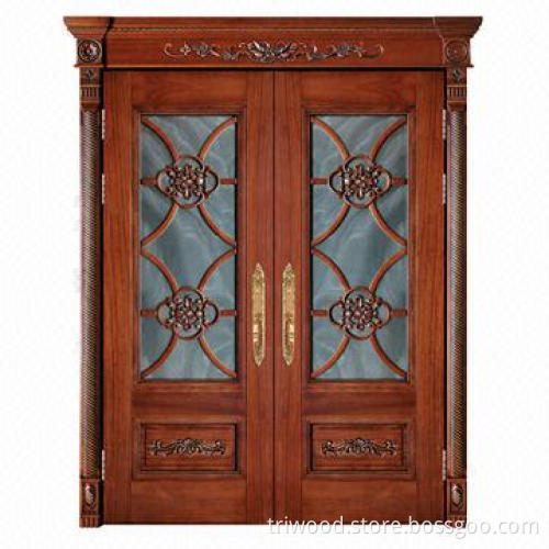 Exquisite Interior Composite Wood Door with Natural Wood Veneer and Environment-friendly Painting